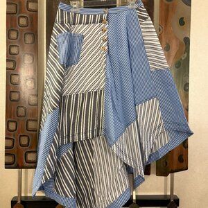 New Without Tags - Unique and fun high/low hem Anthopologie Pilcro Skirt, Size M